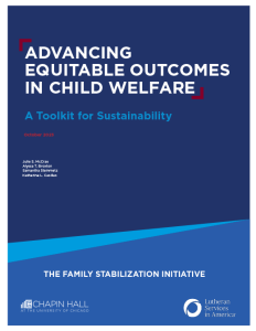 Cover of Advancing Equitable Outcomes in Child Welfare
